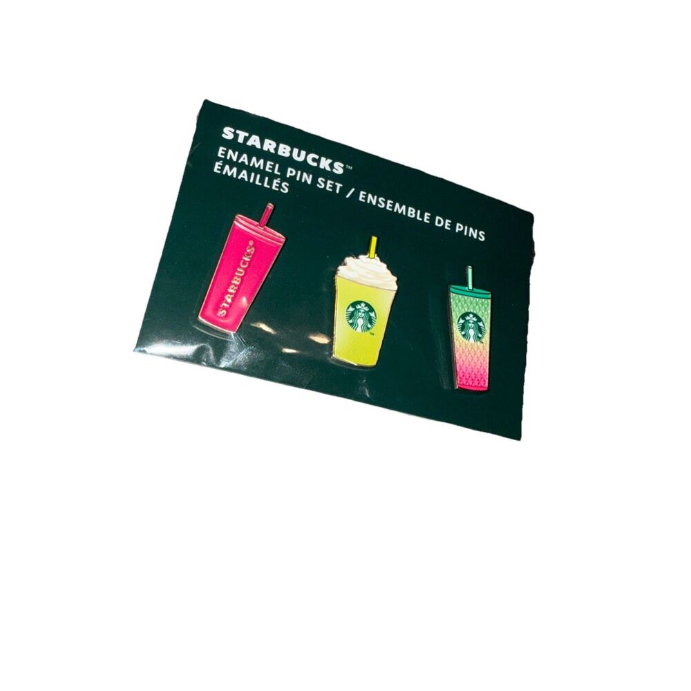 Starbucks Summer 2025 Enamel Pin Set Set of 3 European Exclusive Sealed